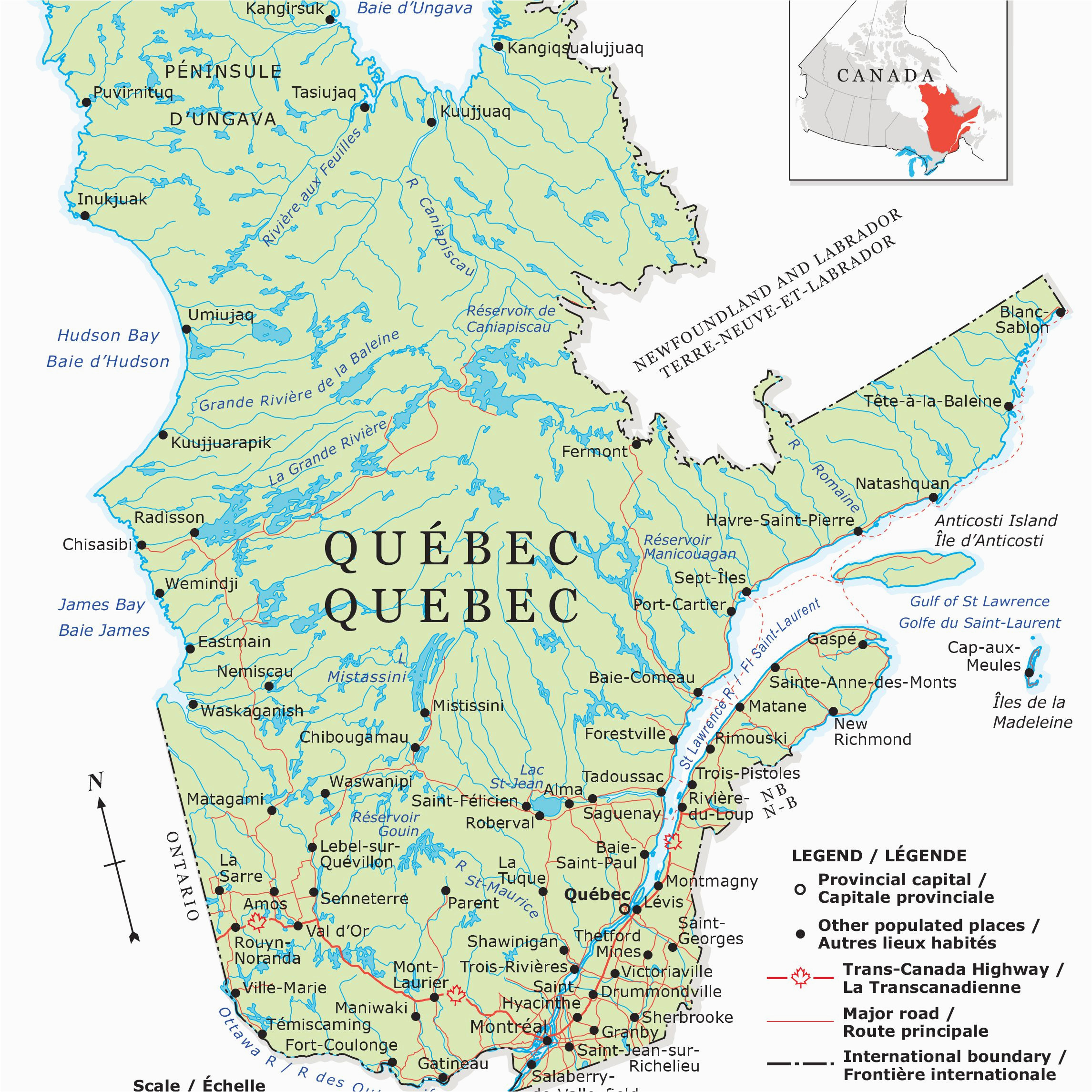 Where Is Quebec City In Canada Map - Map of world