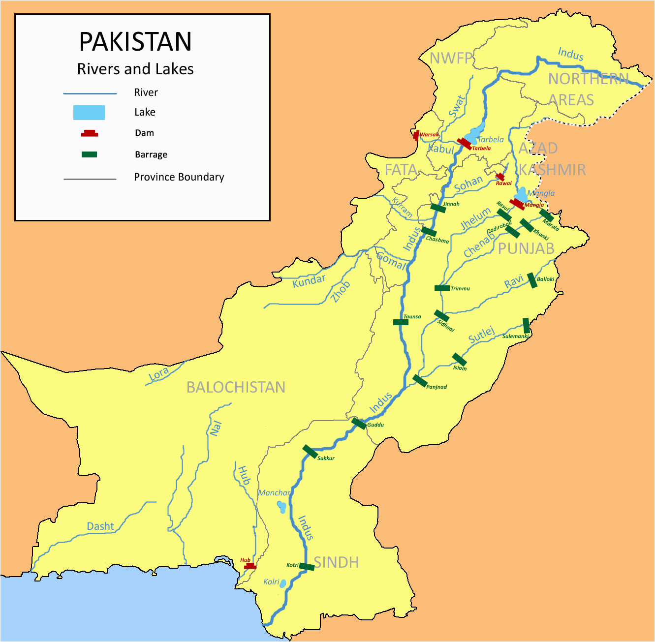 list of barrages and headworks in pakistan wikipedia