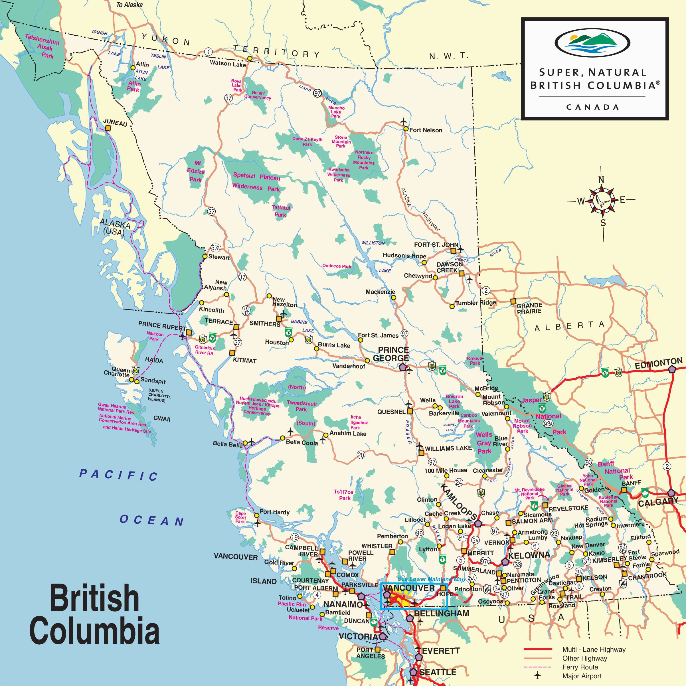 map of british columbia and alberta canada free download