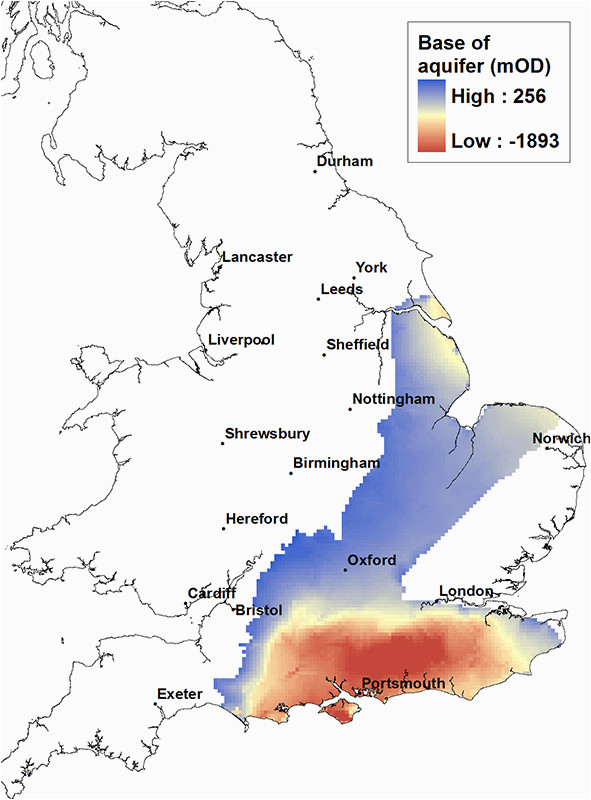 principal aquifers in england and wales aquifer shale and