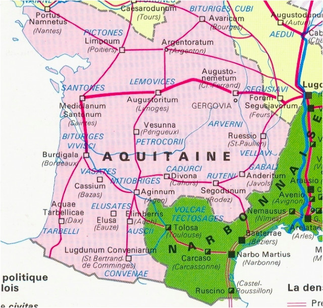 Map Of Southern France With Cities And Towns Secretmuseum