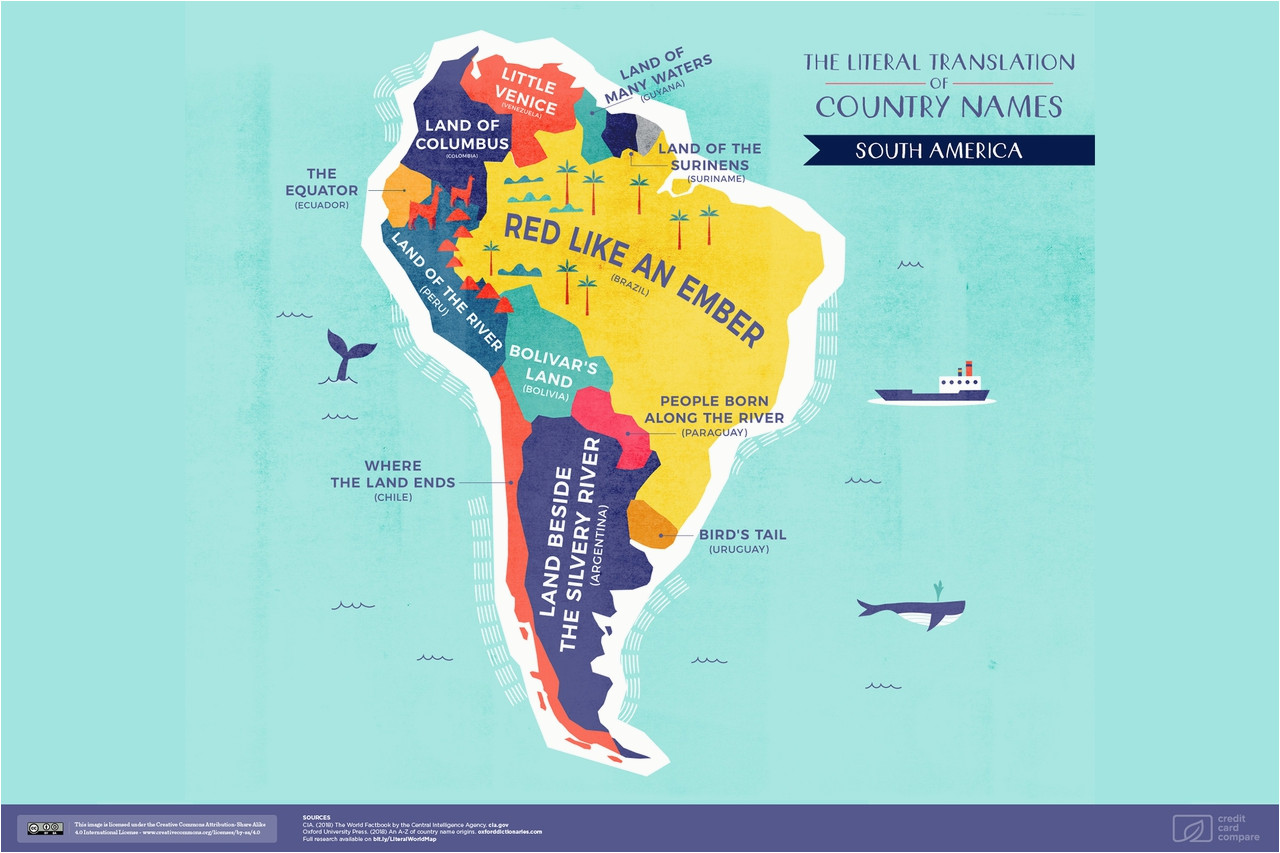 world map the literal translation of country names