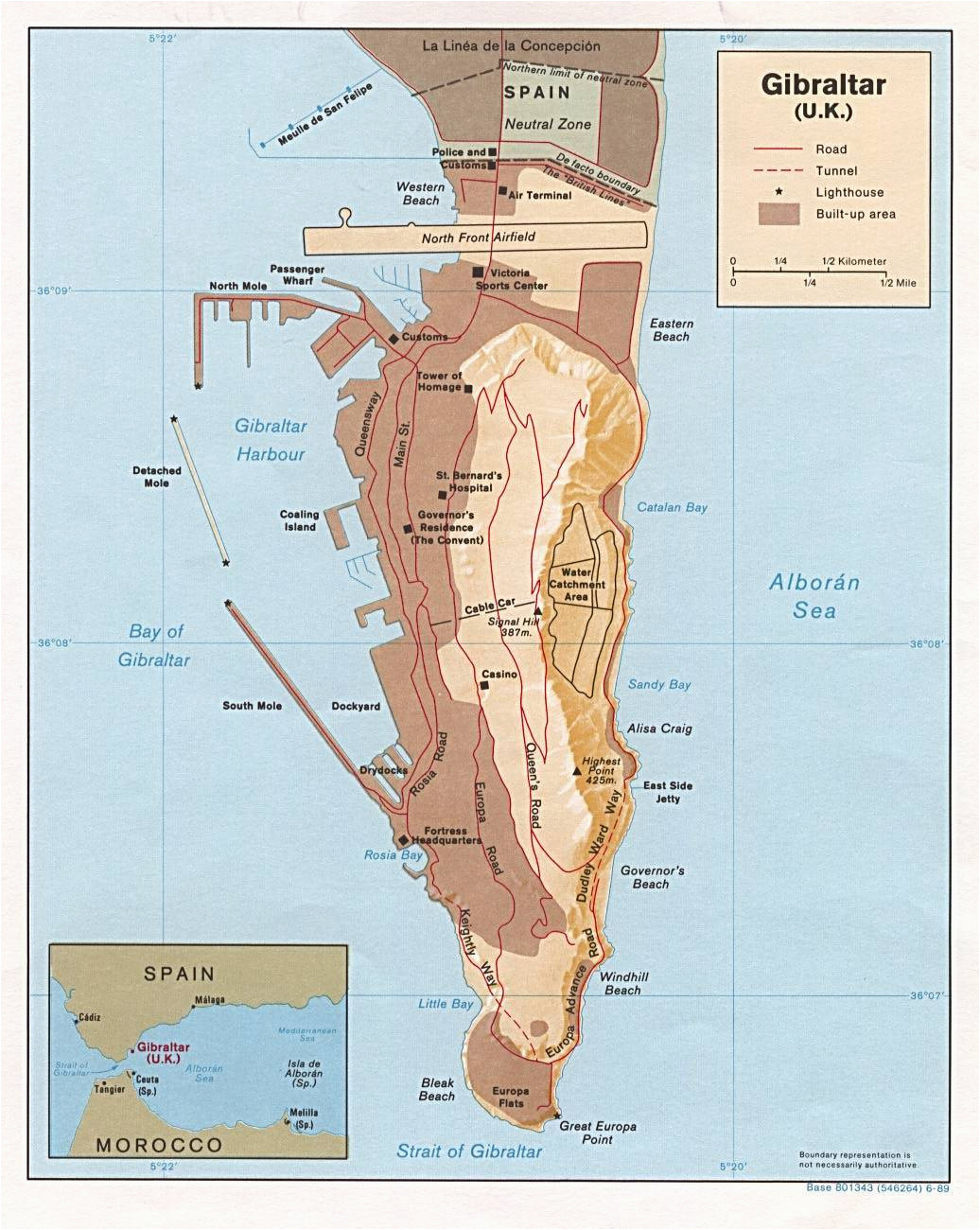 large gibraltar maps for free download and print high resolution