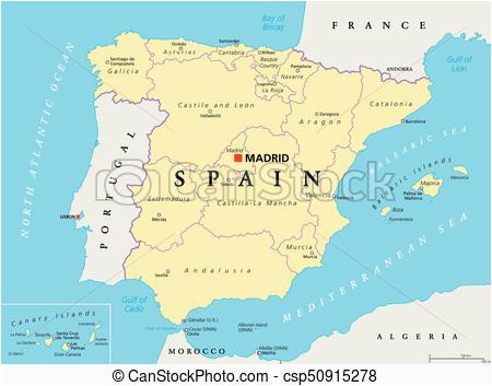 spain political and administrative divisions map
