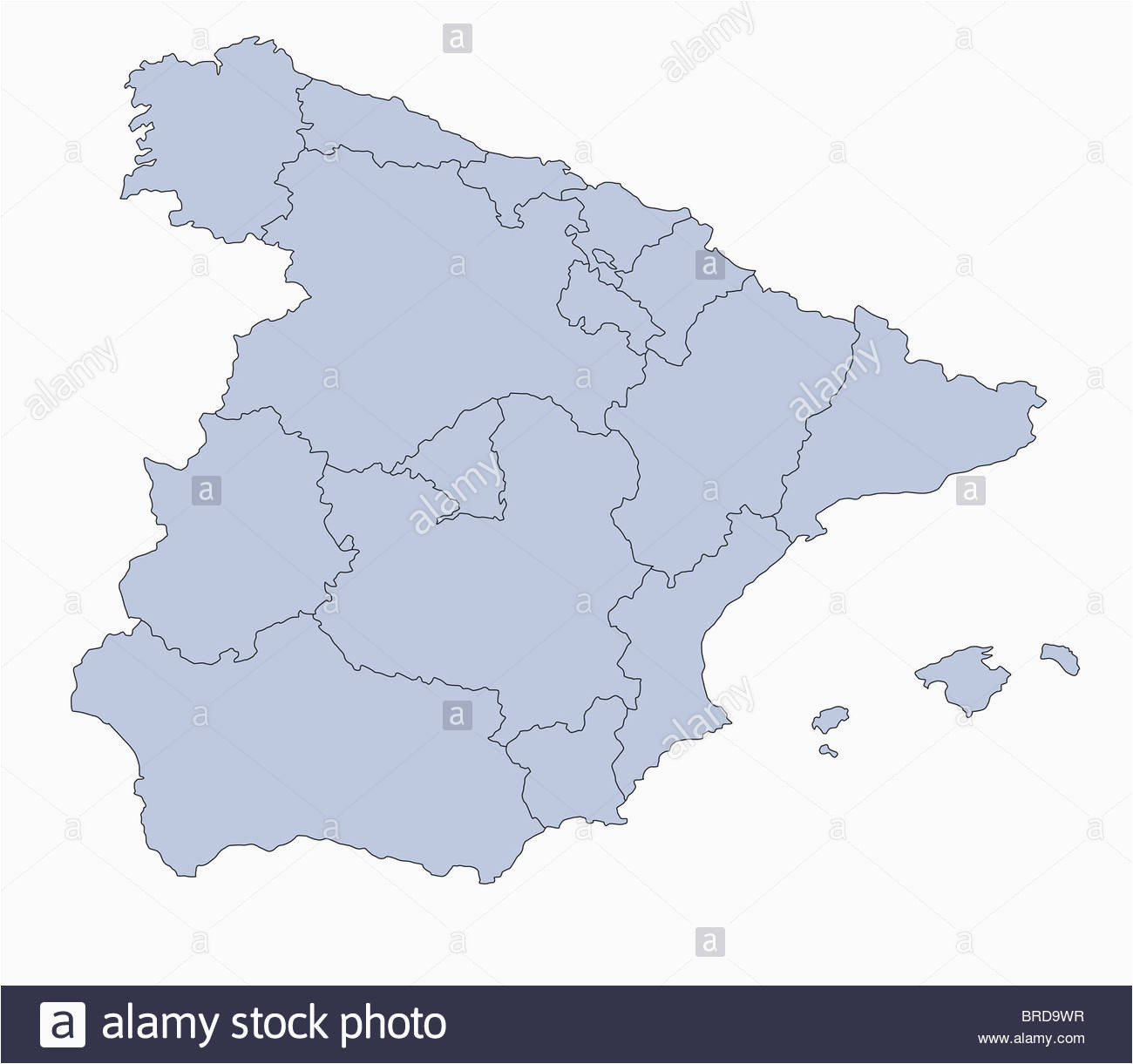 spain map stock photos spain map stock images alamy