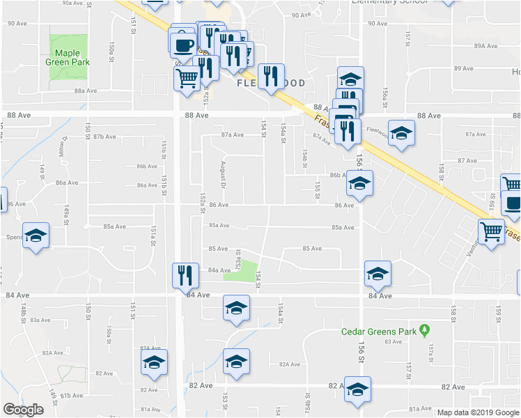 Map Of Surrey Bc Canada Secretmuseum   Map Of Surrey Bc Canada 15382 86 Avenue Surrey Bc Walk Score Of Map Of Surrey Bc Canada 