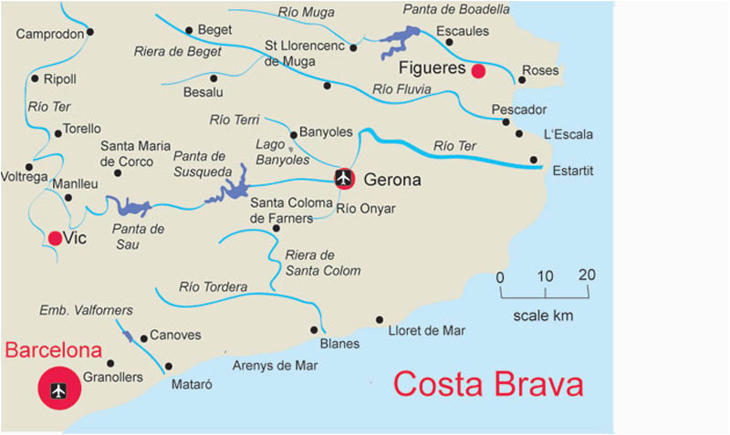 map of costa brave and travel information download free map of