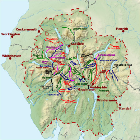 list of hill passes of the lake district wikipedia