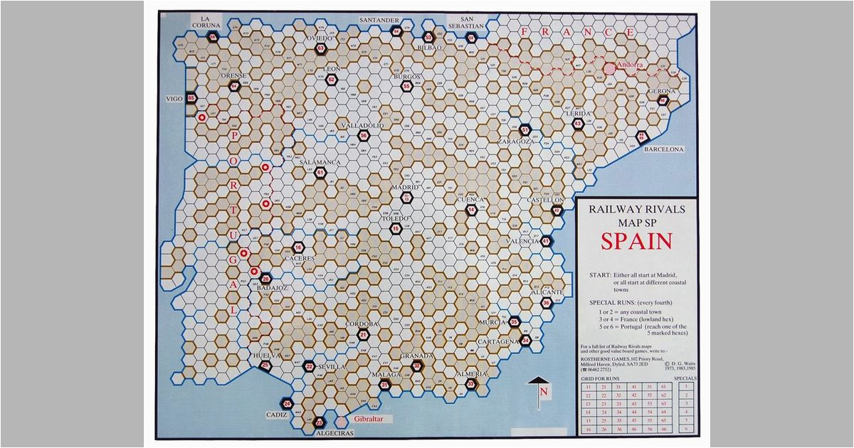 railway rivals map sp spain board game boardgamegeek