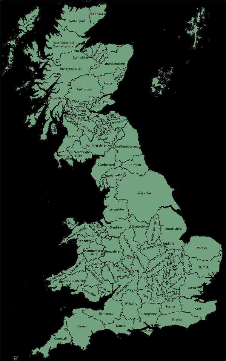 historic counties map of england uk