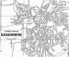 map of kenilworth warwickshire england genealogy
