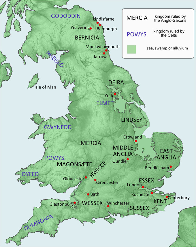 Map Of Wessex England Secretmuseum   Map Of Wessex England The Development Of England Boundless World History Of Map Of Wessex England 