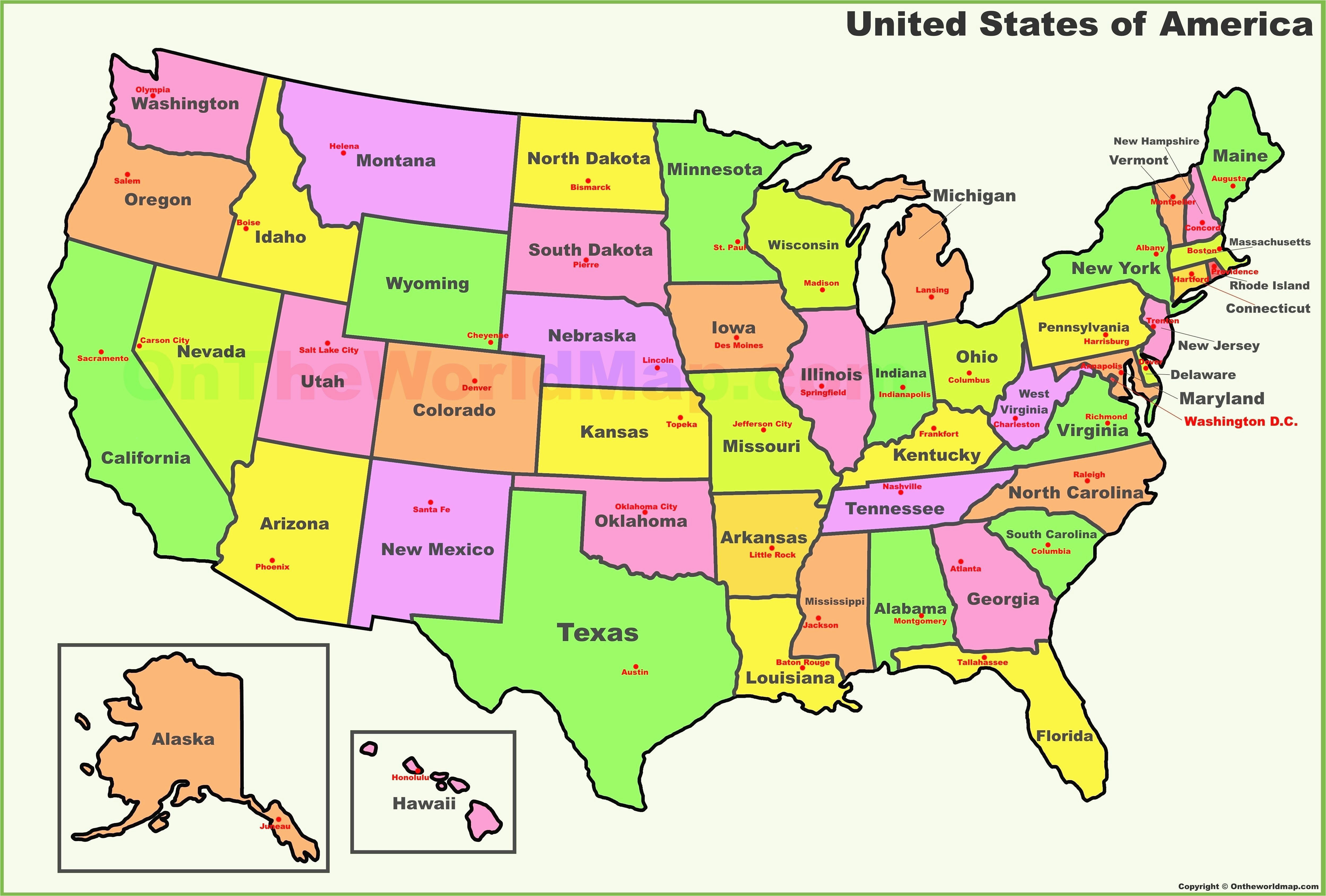 united states names accurate maps