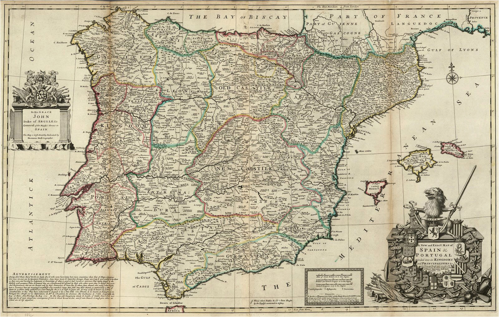 file spain and portugal herman moll 1711 jpg wikimedia commons