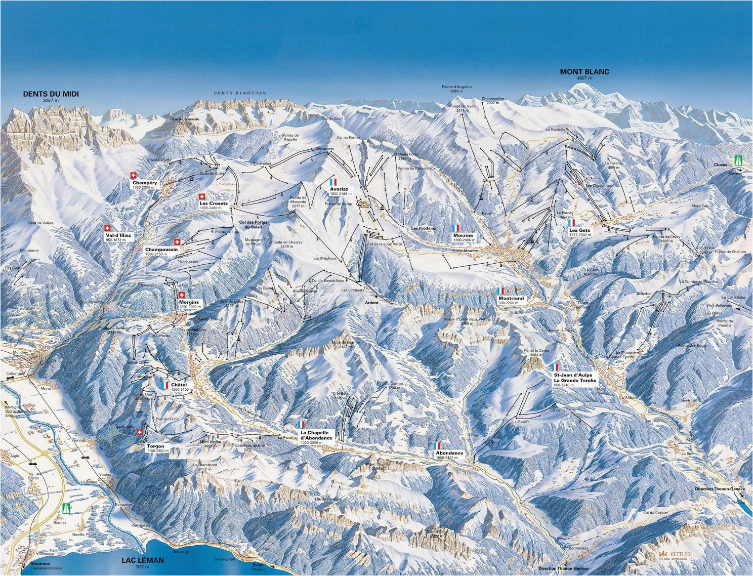 Map Ski Resorts France French Alps Map France Map Map Of French Alps Where To Visit Of Map Ski Resorts France 