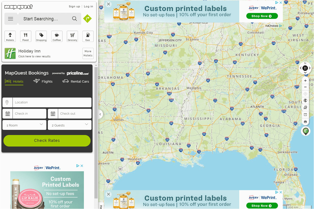 how to use mapquest to print driving directions