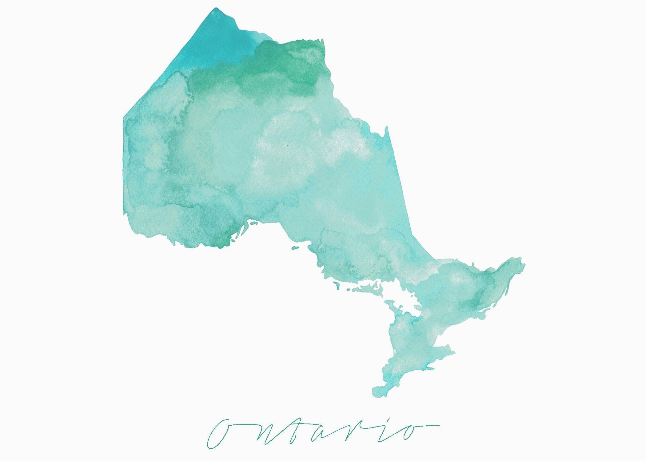 ontario map ontario canada map canada gift ontario map art