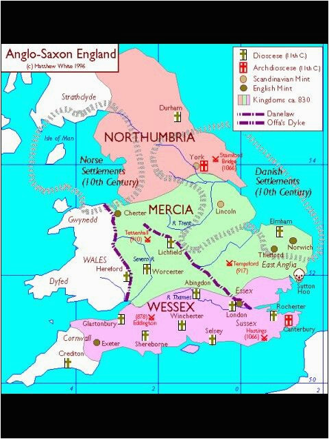 as england map northumbria