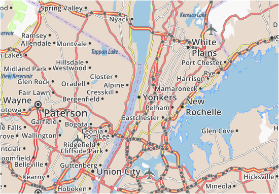 yonkers map detailed maps for the city of yonkers viamichelin