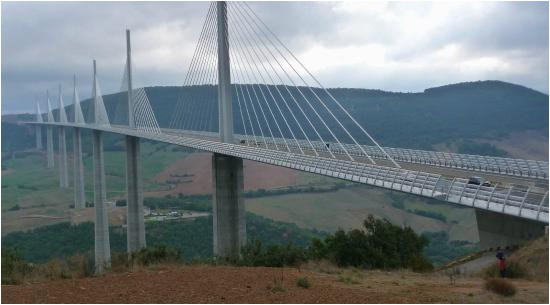 millau viaduct from view point picture of viaduc de millau