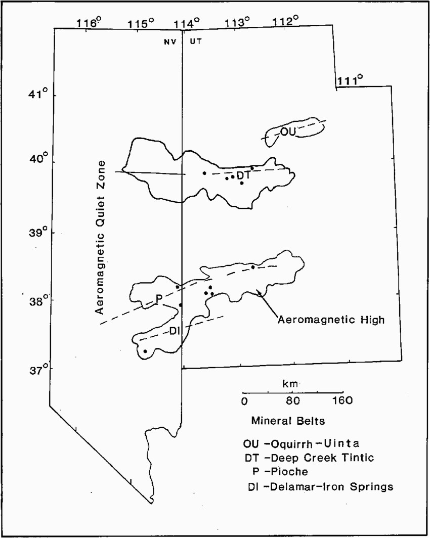 index map of eastern nevada and western utah showing the