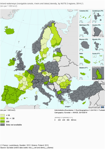 inland transport infrastructure at regional level statistics explained