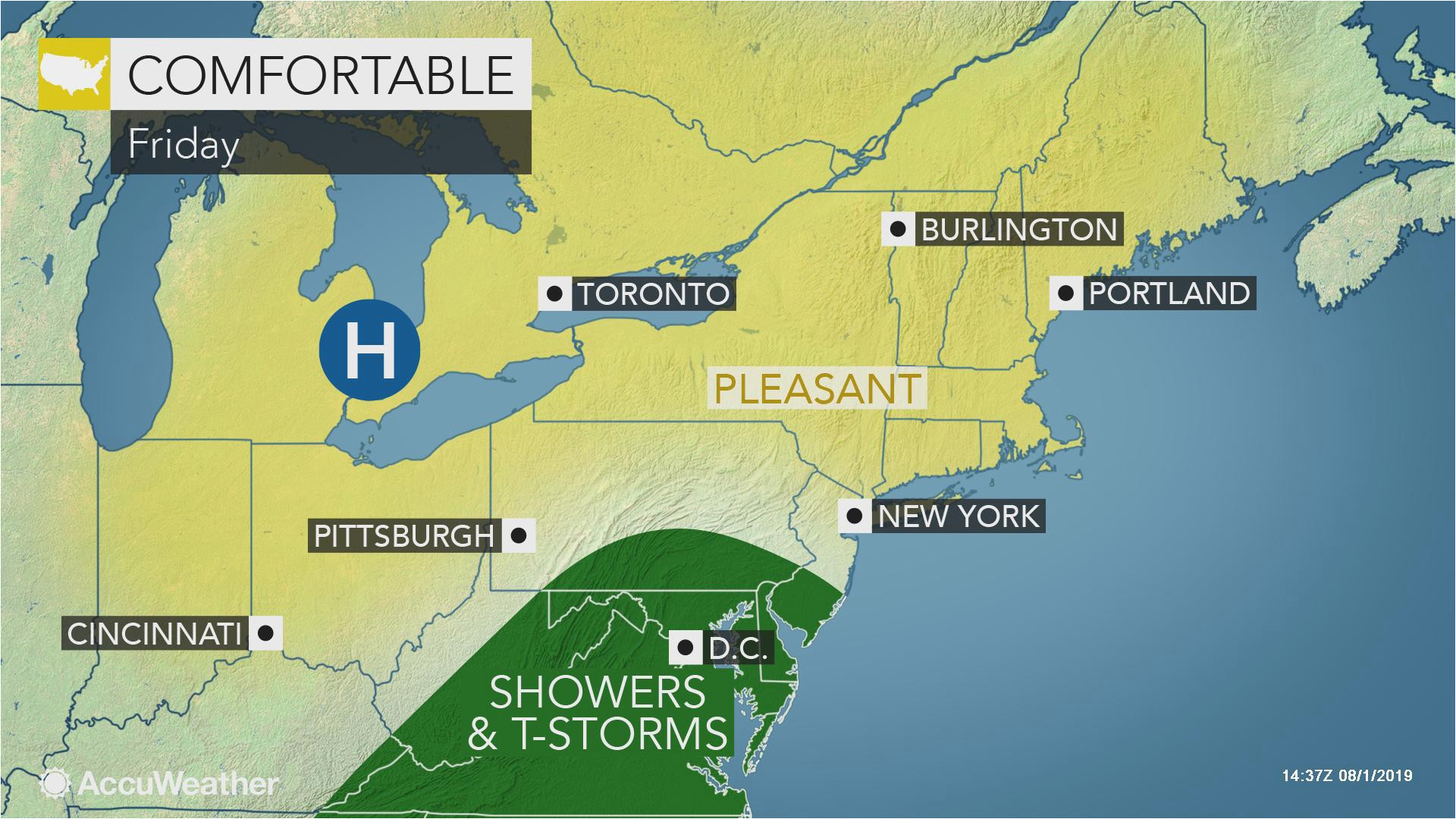 heat humidity to take a break in northeastern us during start of august