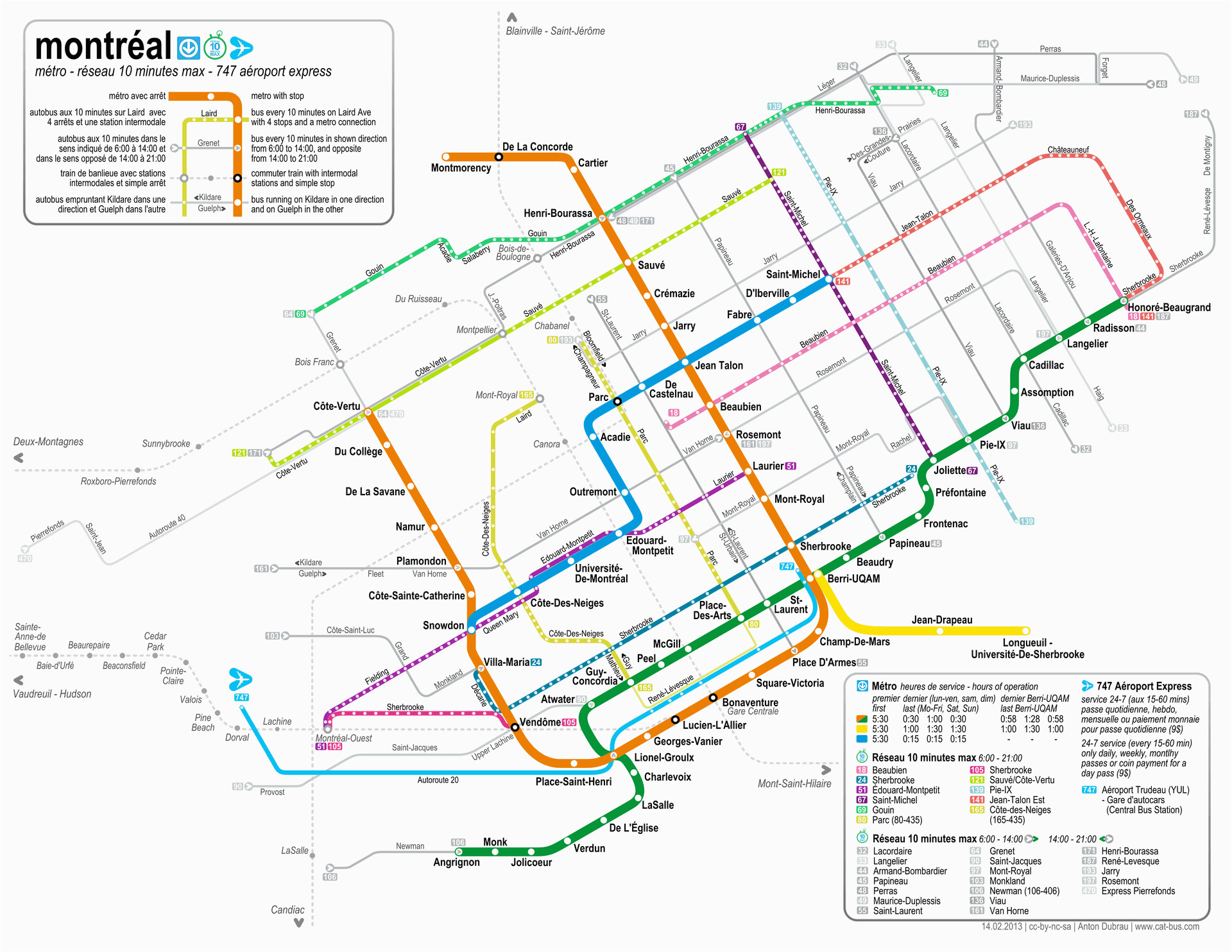 montreal buses map and guide for visitors to montreal