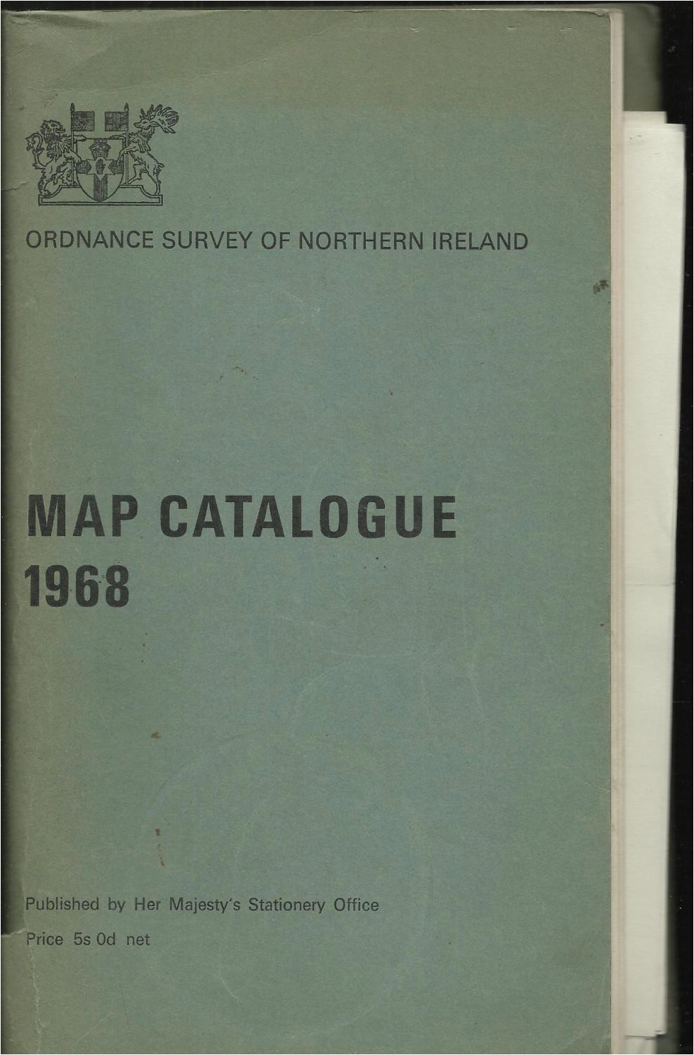 map catalogue 1968