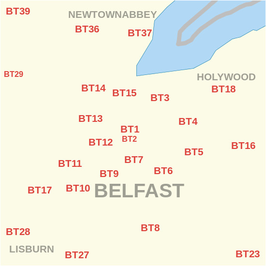 bt postcode area wikipedia