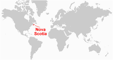 nova scotia map satellite image roads lakes rivers cities