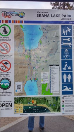 Okanagan Canada Map Map Of Penticton and Park Information Picture Of Skaha Lake Park