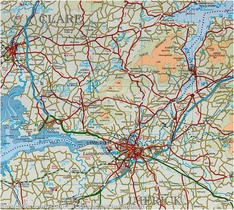 map of ireland west ordnance survey mapscompany