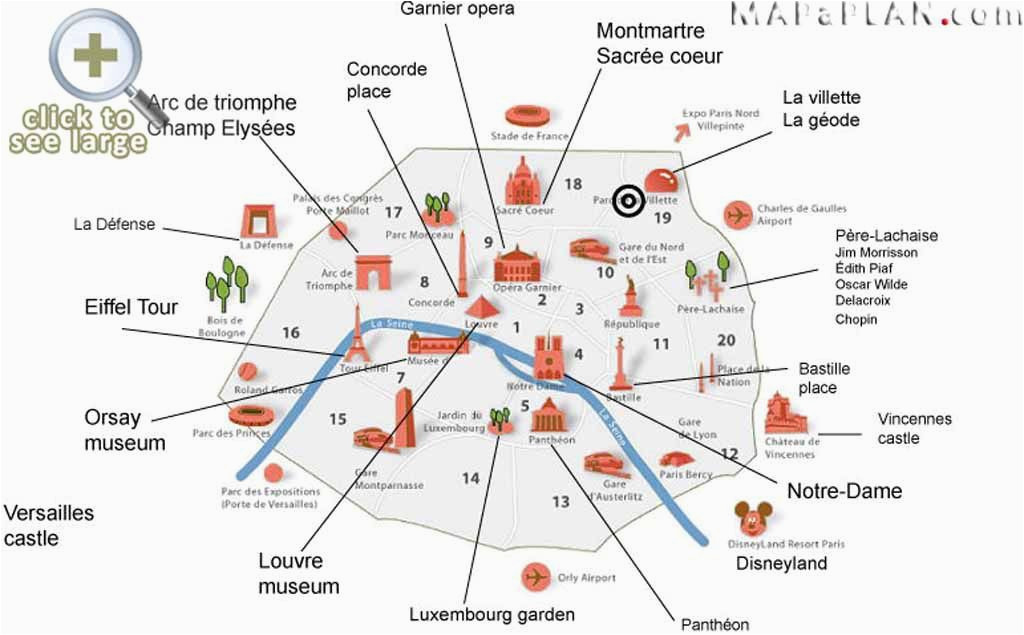 paris top tourist attractions map interesting sites in a