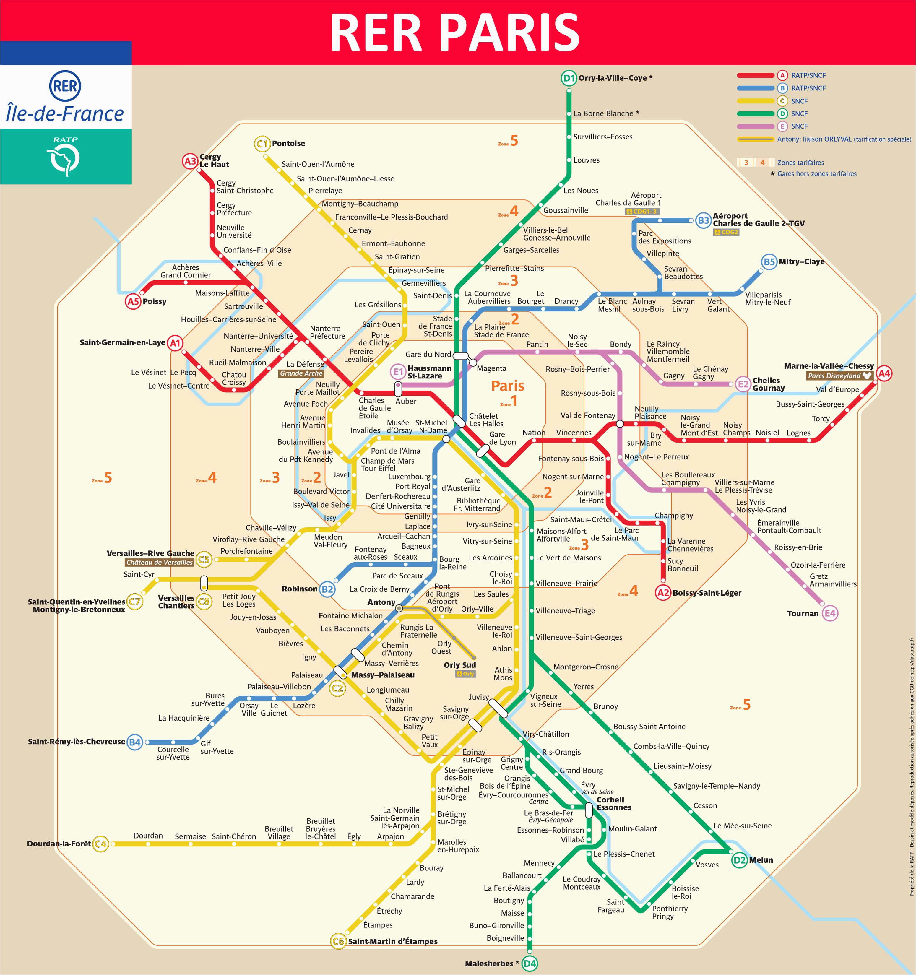 paris rer map 2019 lines schedules stations tickets tourist info