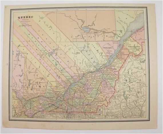 1894 map of quebec canada ontario canada map canadian