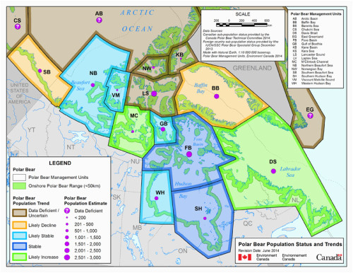 Polar Bears In Canada Map December 2014 Polarbearscience Page 2 Of Polar Bears In Canada Map 