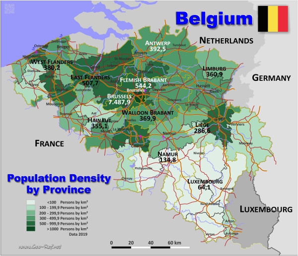 belgium country data links and map by administrative structure
