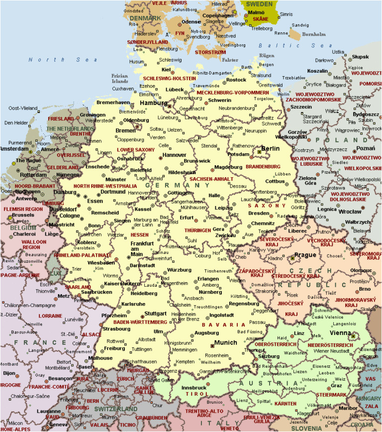 printable map of germany with cities and towns in x gif germany