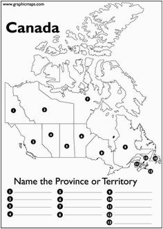 printable map of canada with provinces and territories and
