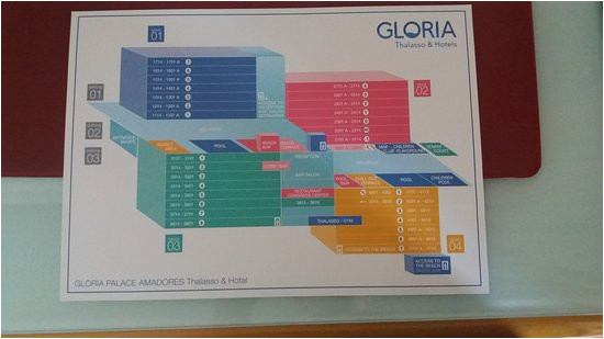 map of the hotel layout picture of gloria palace amadores