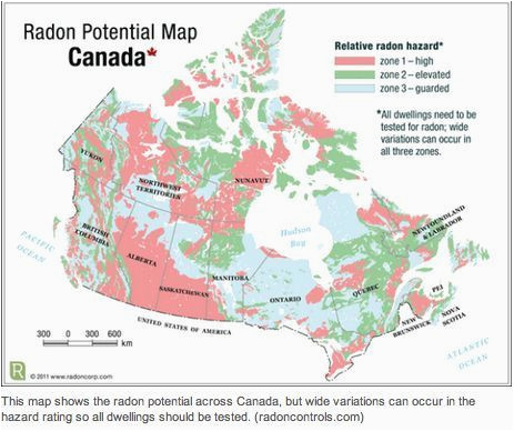 radon gas map new beautiful radon map canada maps directions