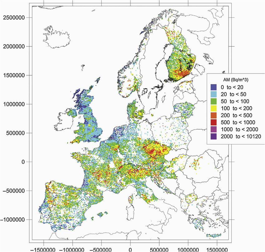 radon map europe casami