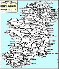 map of ireland road network download them and print