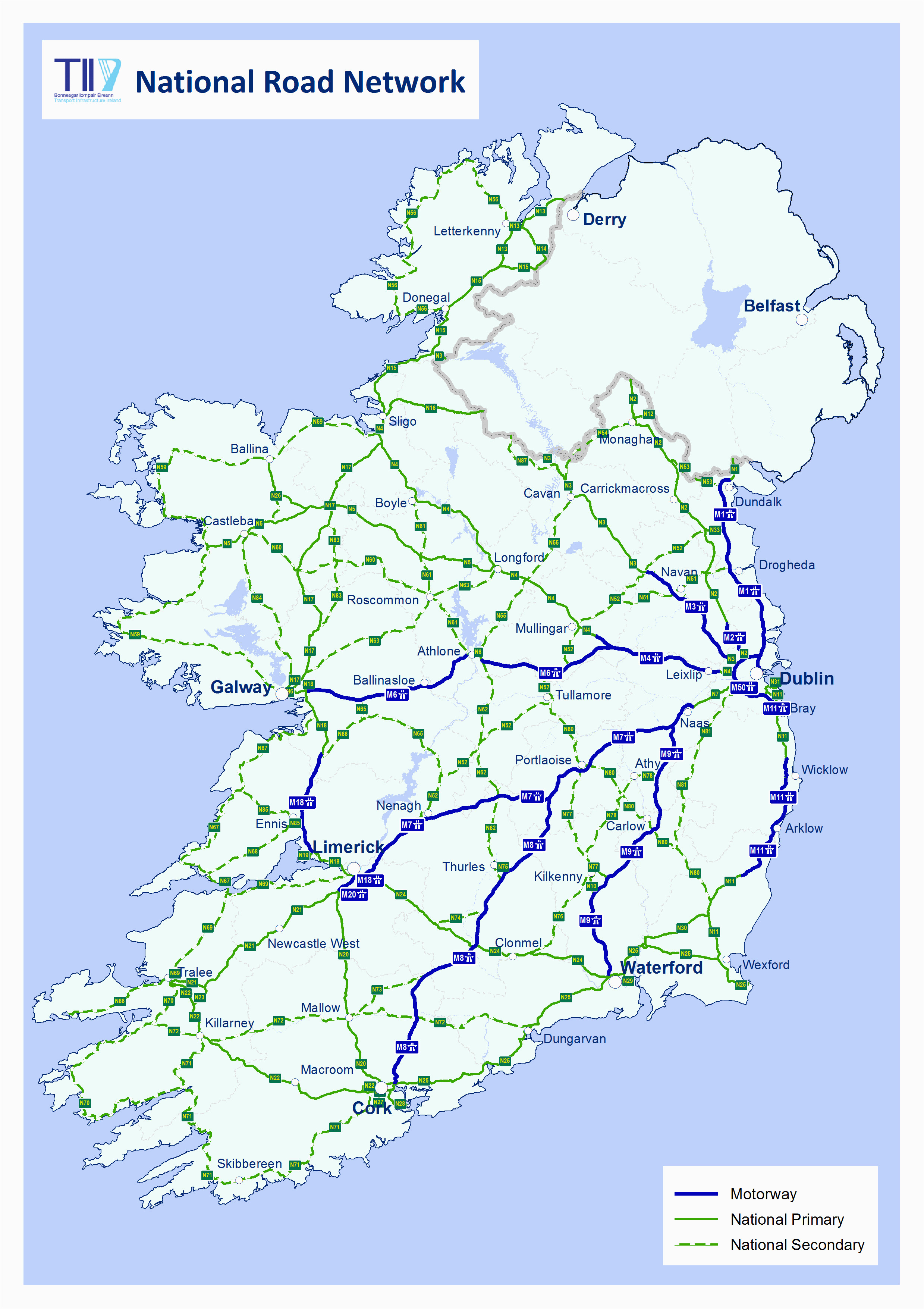 maps of ireland detailed map of ireland in english tourist map