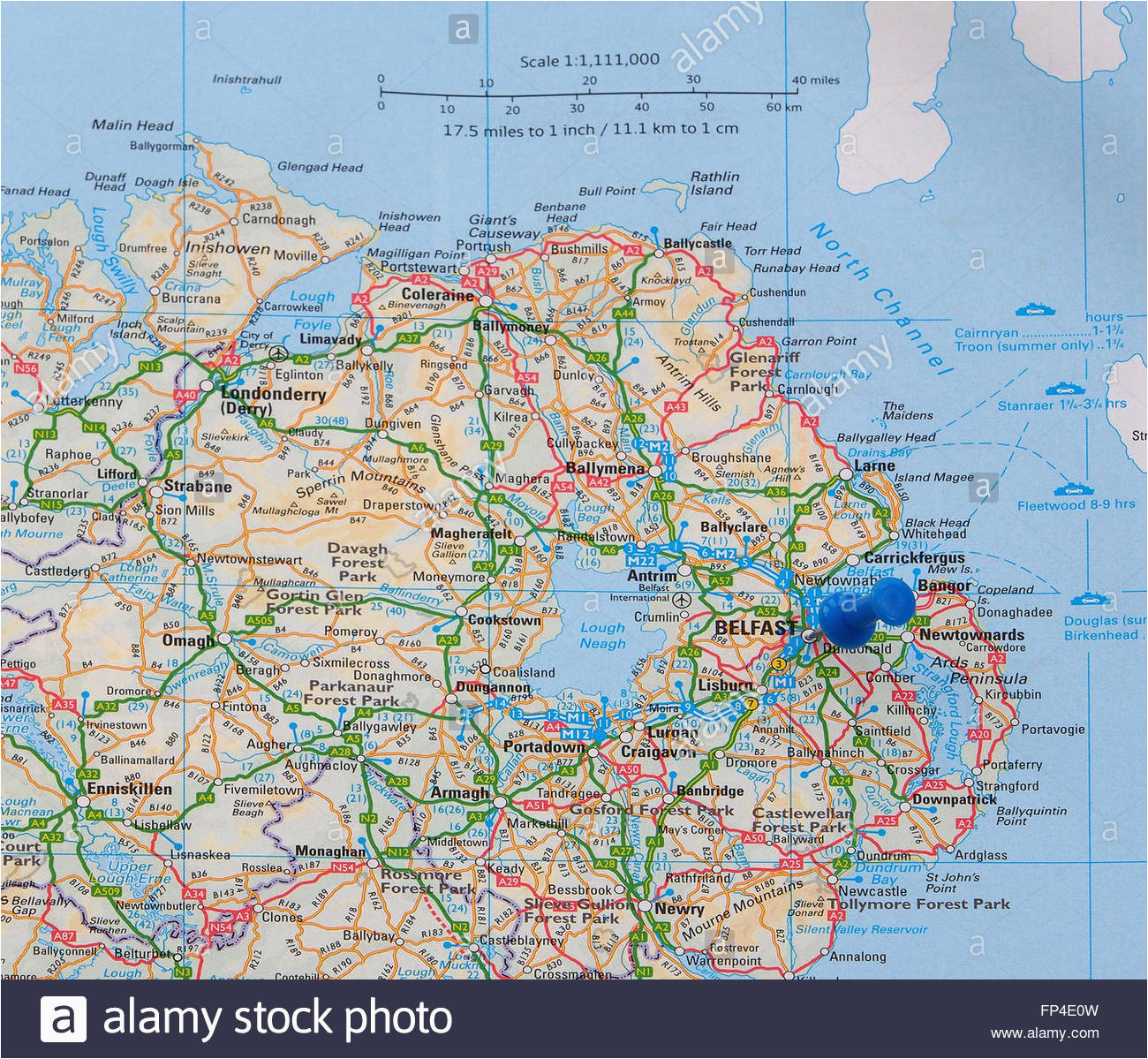 Road Map Of northern Ireland | secretmuseum