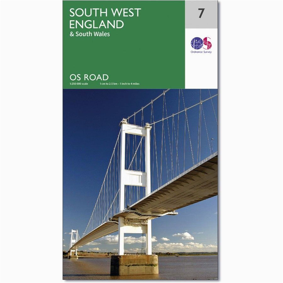 ordnance survey road map 7 south west england