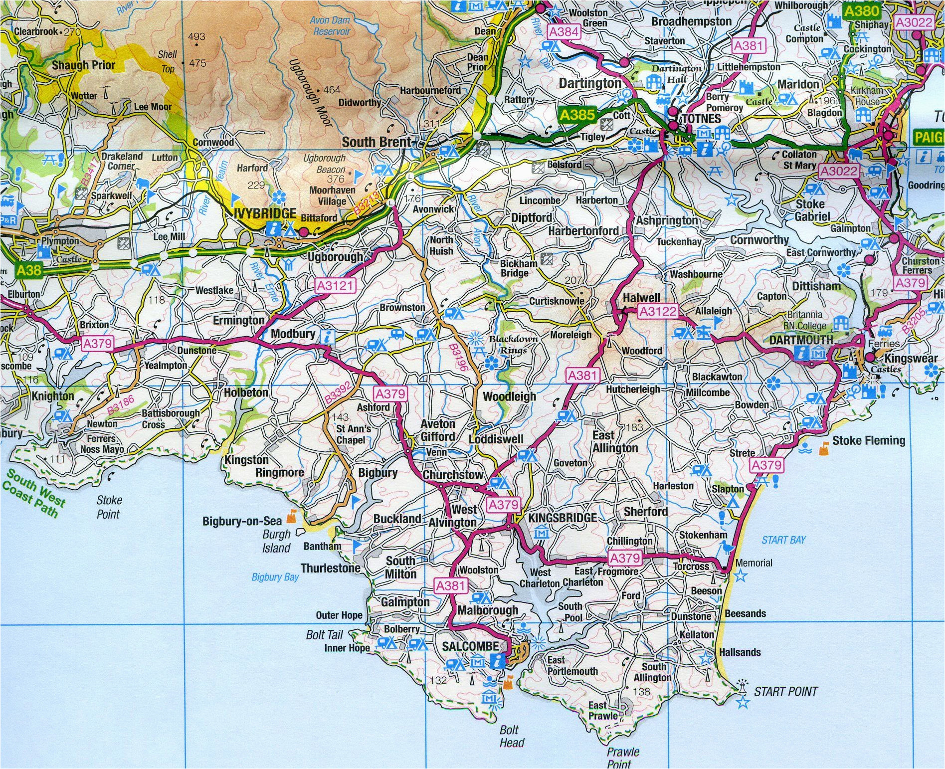 Map Southern England