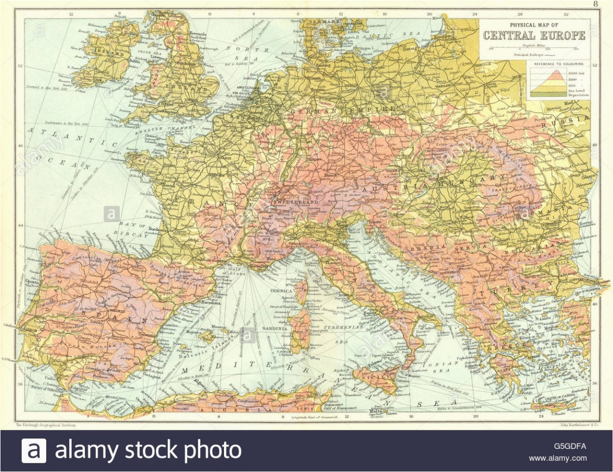 physical europe map climatejourney org