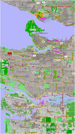 scenic map western canada